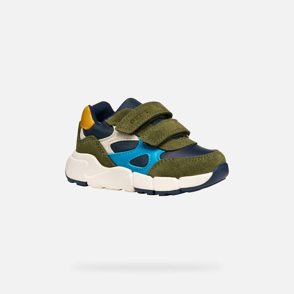 Scarpe Da Ginnastica Geox Modello B Flexyper Mini Boy Colore Verde 4/7