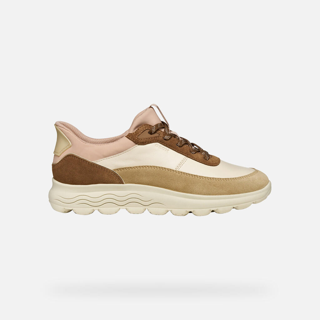 Baskets Femme D SPHERICA PLUS Beige/Marron 2/7