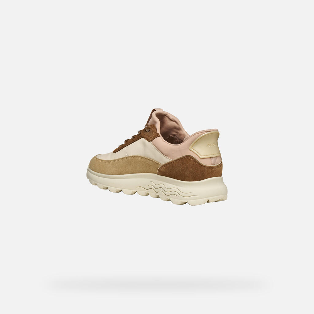 Baskets Femme D SPHERICA PLUS Beige/Marron 4/7