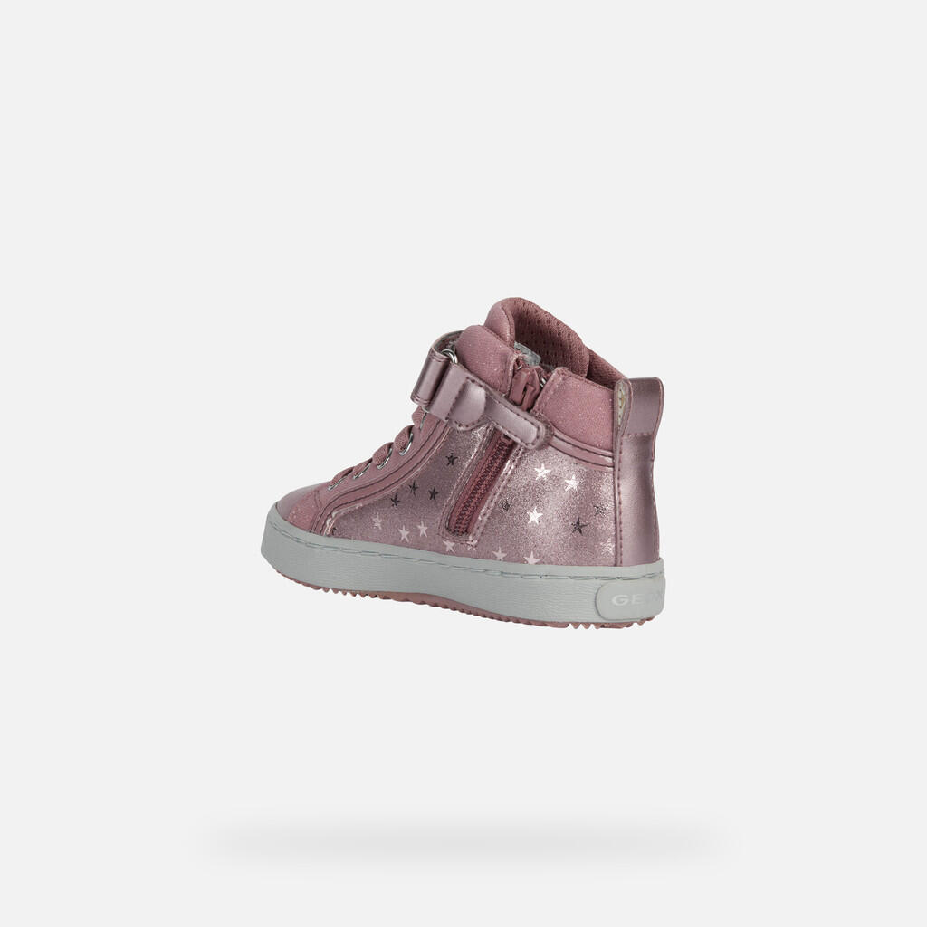 Baskets Fille J KALISPERA GIRL Rose Foncé 4/7
