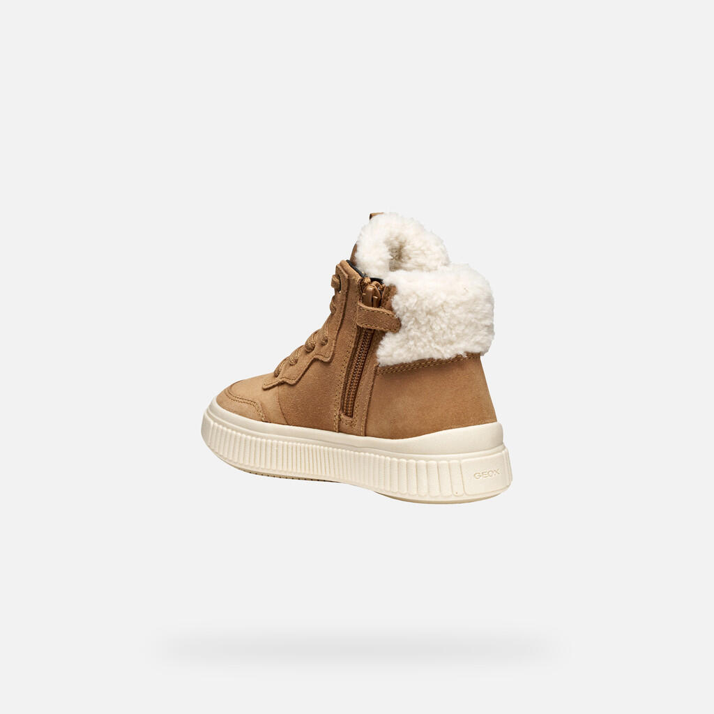 Botas Geox Modelo J Laquinny Girl Wpf Cor Castanho 5/7