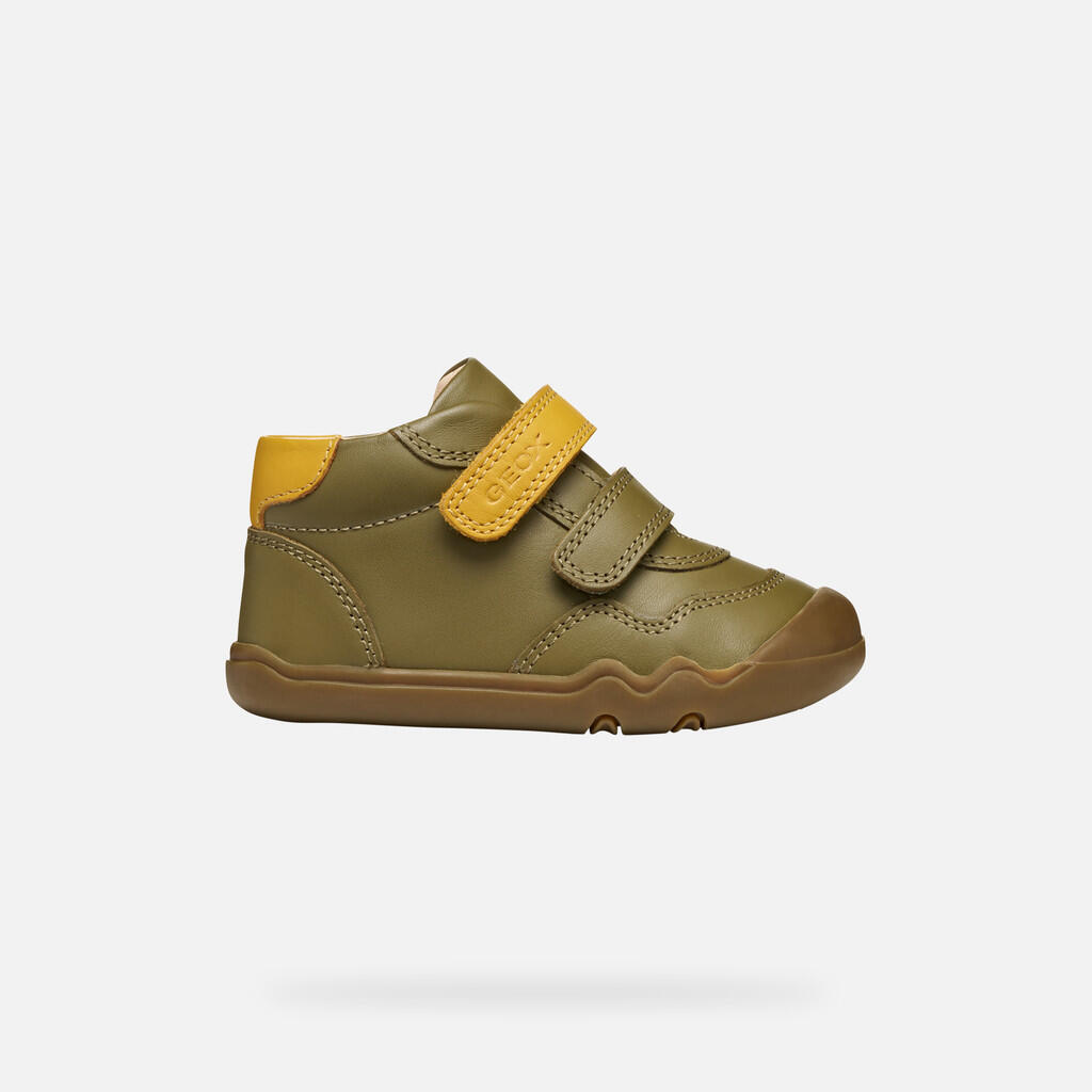Baskets Bébé Garçon STEPPIEUP TODDLER BOY Pistache/Ocre 2/7