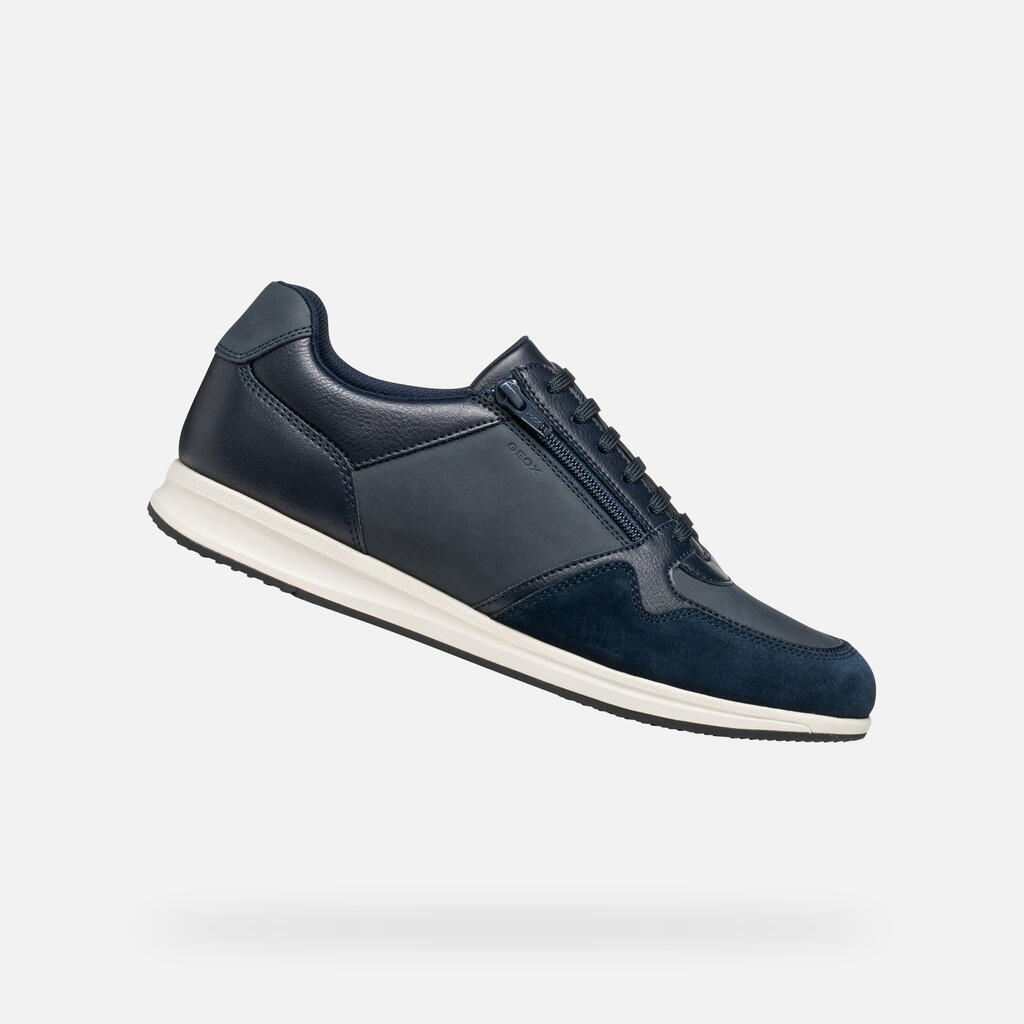 Geox - Baskets Homme Avery Man Bleu Marine - Chaussures De Sport - Bleu - Decathlon