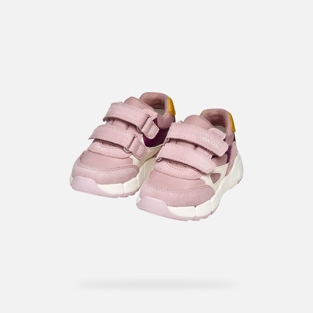 Baskets Bébé Fille FLEXYPER MINI BABY Rose/Rouge 3/7