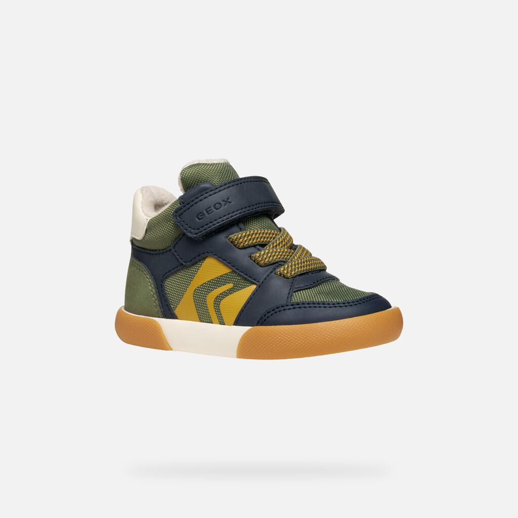 Sneakers Geox Modell B Gisli Boy Farbe Grün 4/7