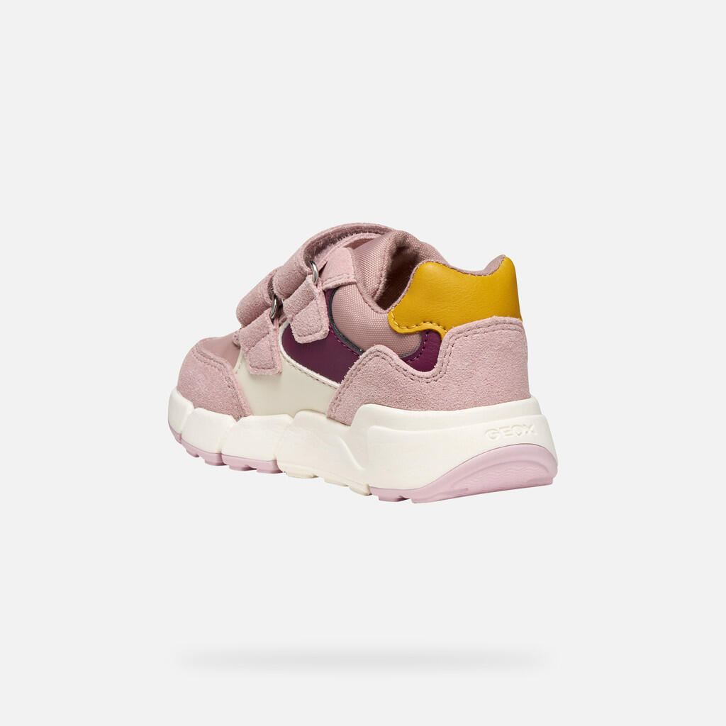 Baskets Bébé Fille FLEXYPER MINI BABY Rose/Rouge 5/7