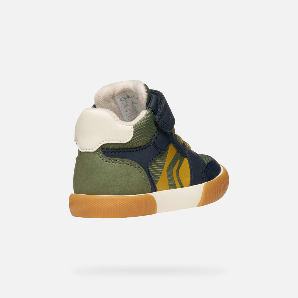 Sneakers Geox Modell B Gisli Boy Farbe Grün 6/7