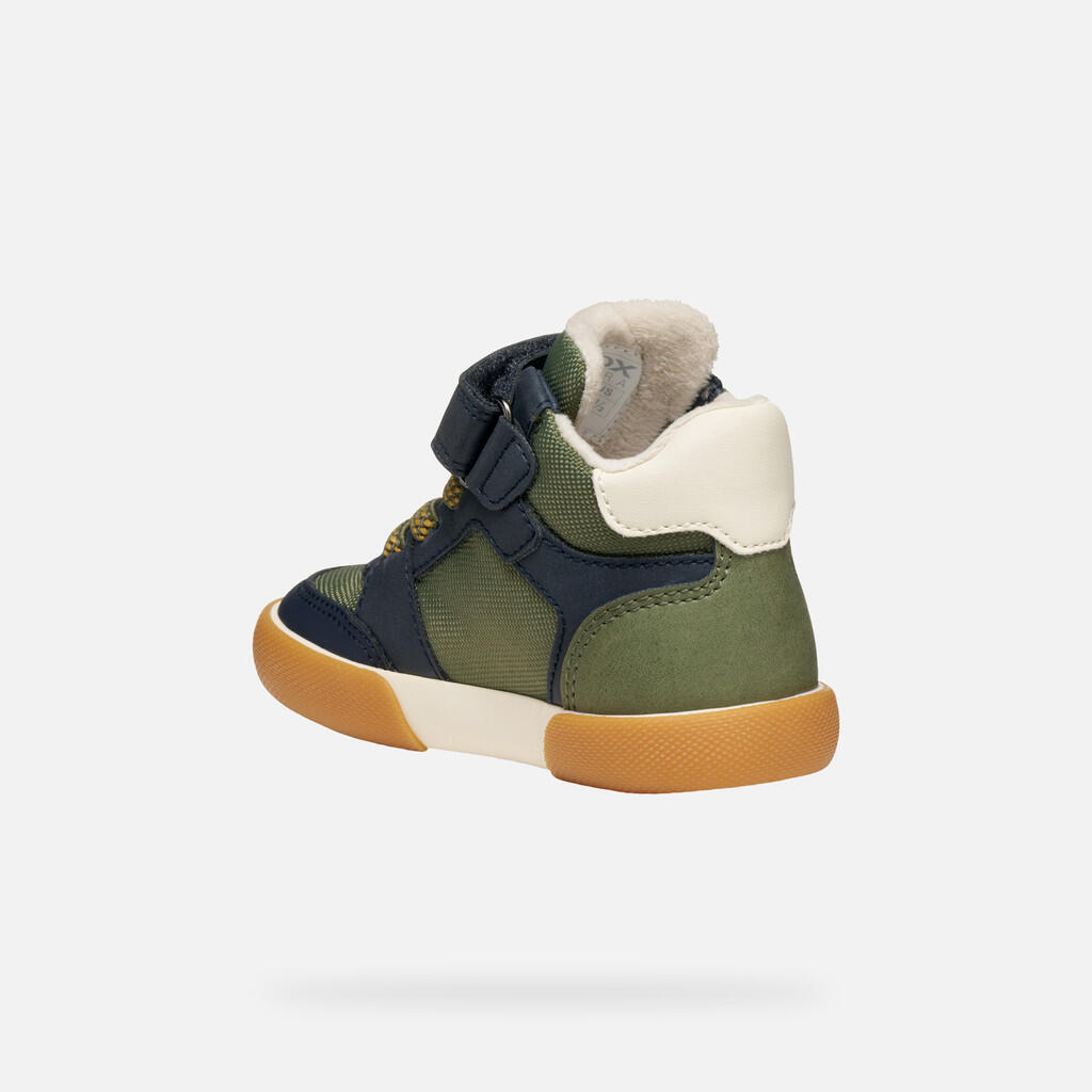 Sneakers Geox Modell B Gisli Boy Farbe Grün 5/7