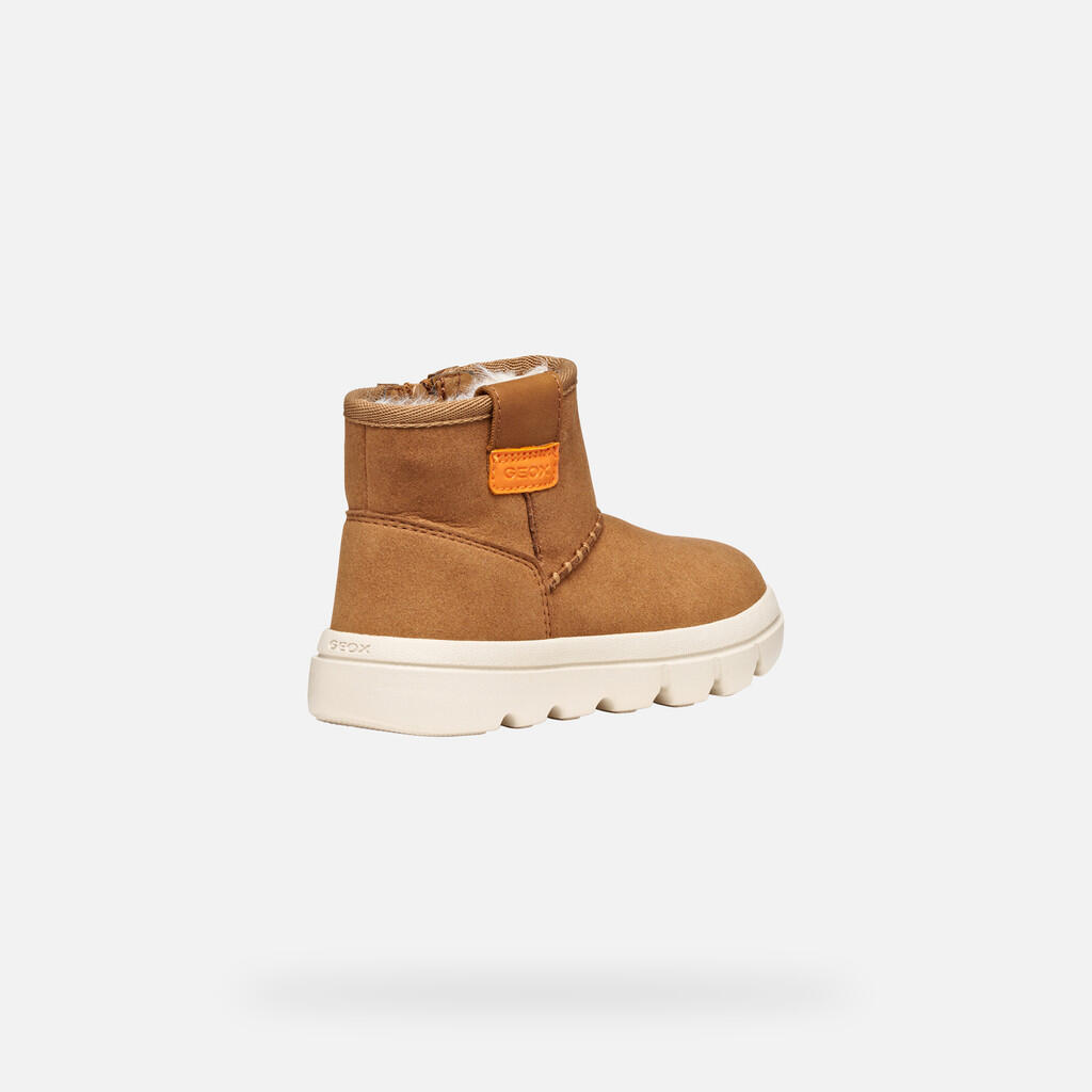 Bottines Fille WILLABOOM GIRL Cognac 6/7