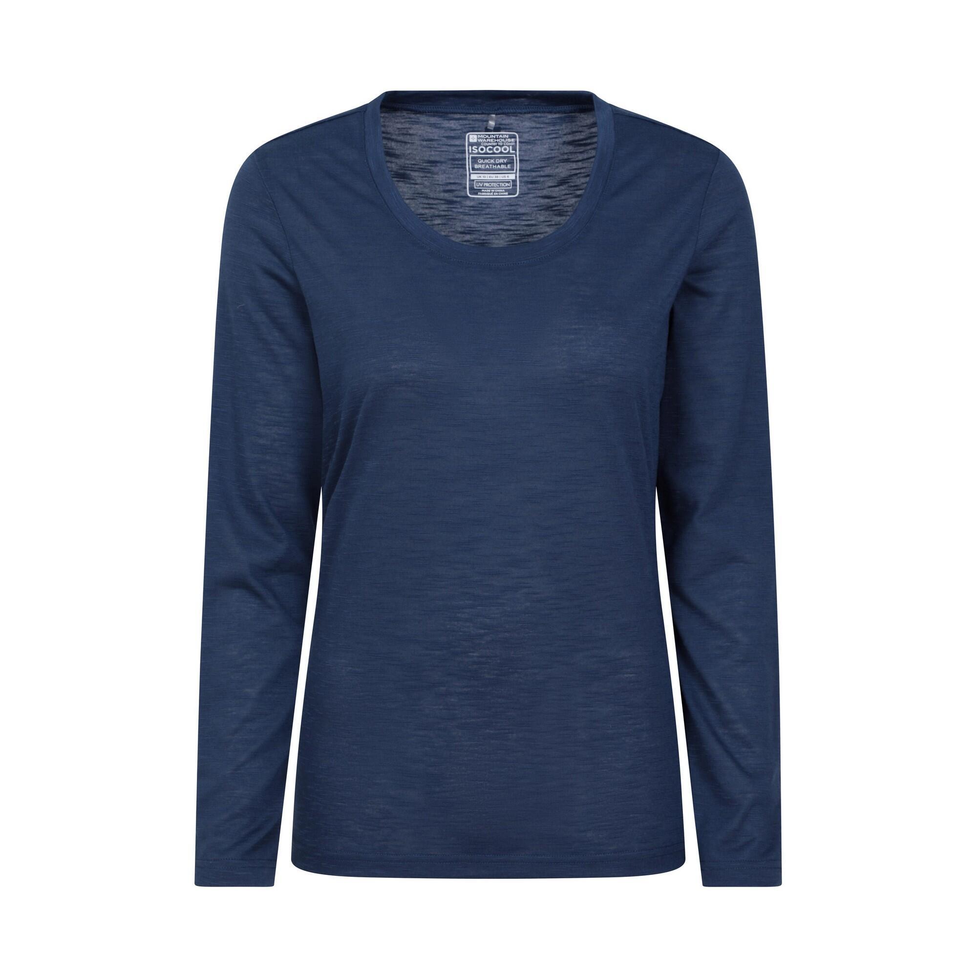 Mountain Warehouse Womens/Ladies Agra Slub Long-Sleeved Top