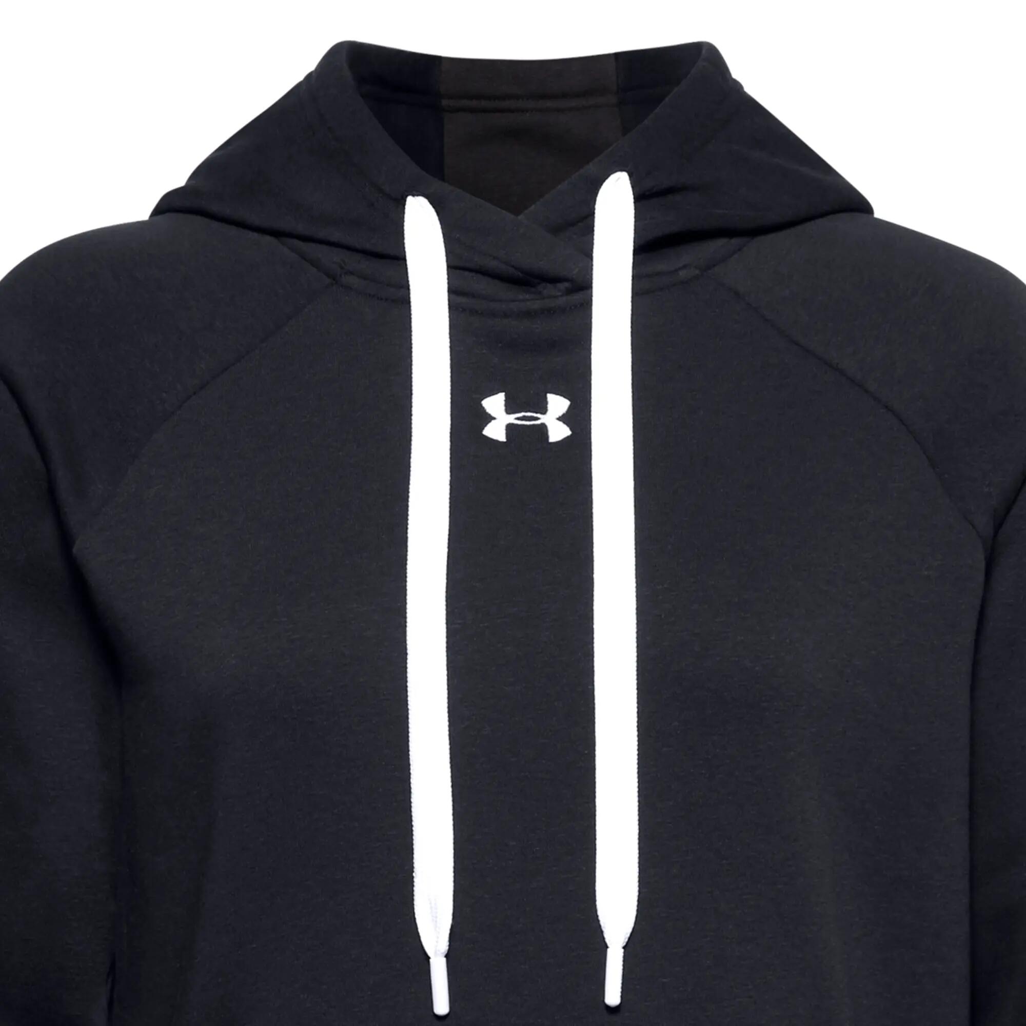 Felpa Con Cappuccio Donna Under Armour Rival Nero 5/7