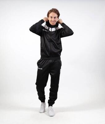 TUTA complete uomo ( acetato-poliestere) givova nero/bianco