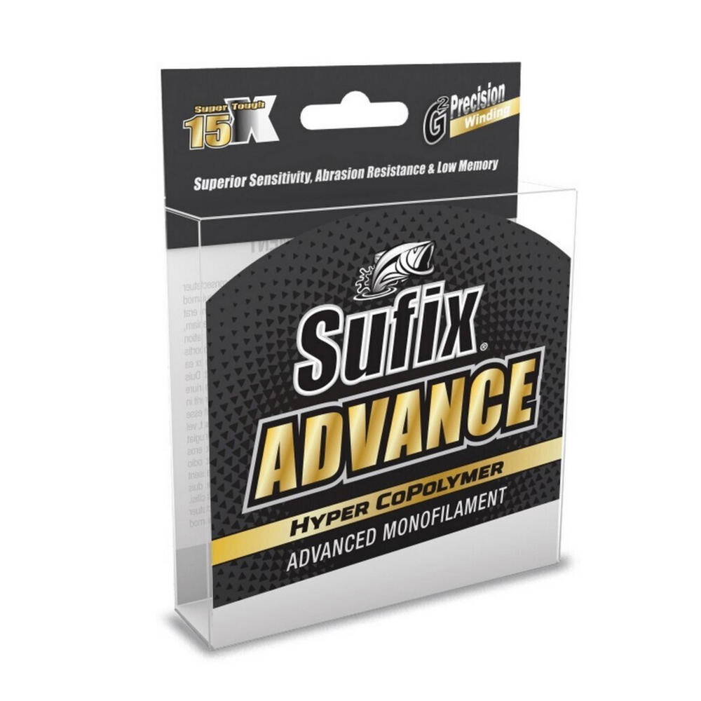 300m Spool of 21lb Clear Sufix Advance Hyper Copolymer Monofilament Fishing Line