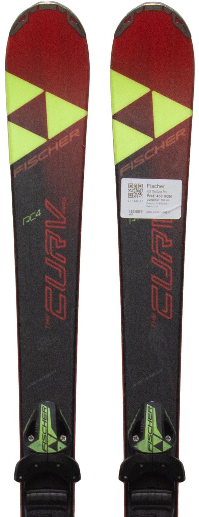 FISCHER Skis d'occasion - FISCHER RC4 The Curve Pro, 110 cm, Bon état