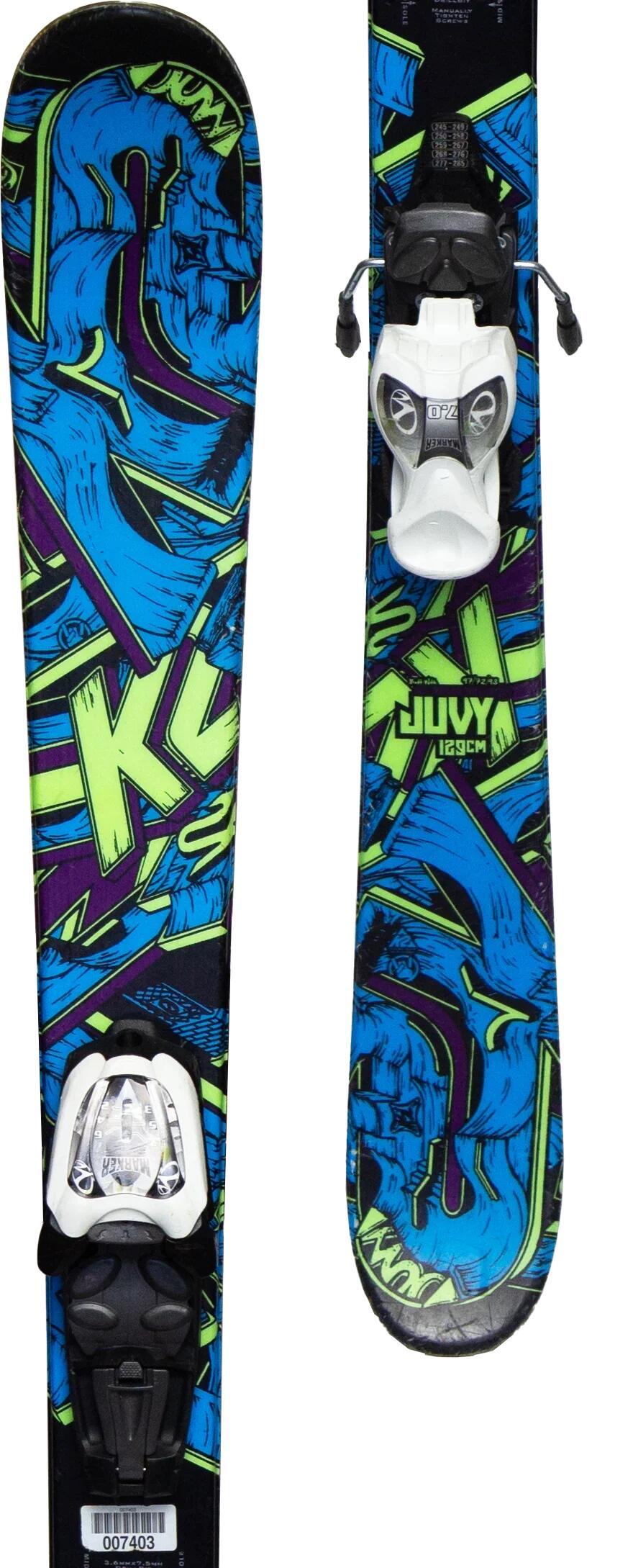 Skis d'occasion - K2 Juvy Freestyle, 119 cm, Très bon état 3/4