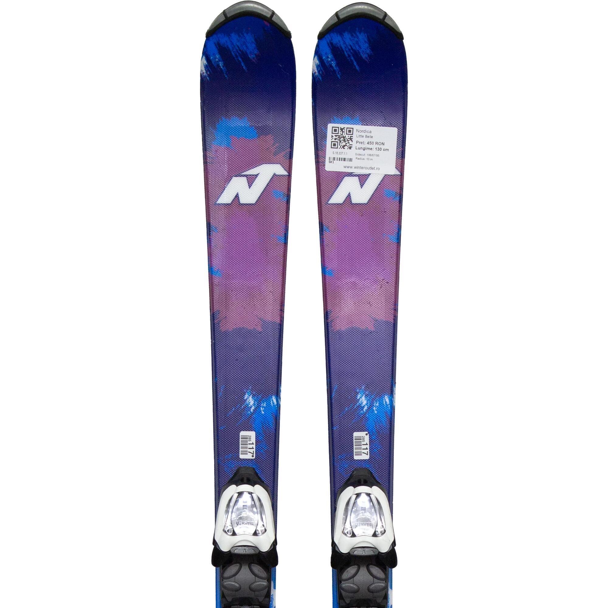 Używane narty - NORDICA Little Belle, 130 cm, stan bardzo dobry