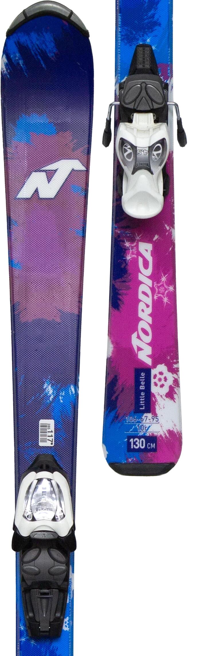 Gebruikte ski's - NORDICA Little Belle, 130 cm, Zeer goede staat 3/4