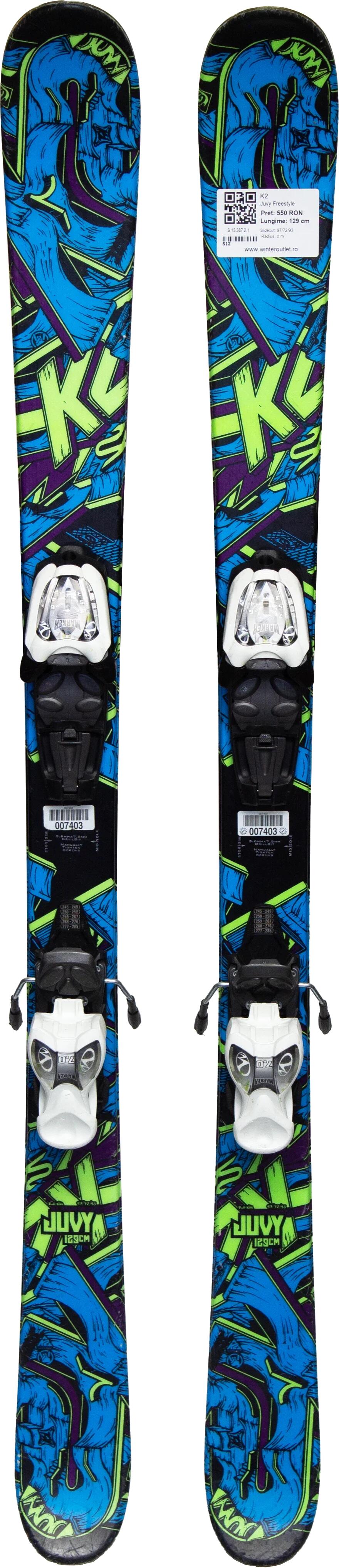 Skis d'occasion - K2 Juvy Freestyle, 119 cm, Très bon état 2/4