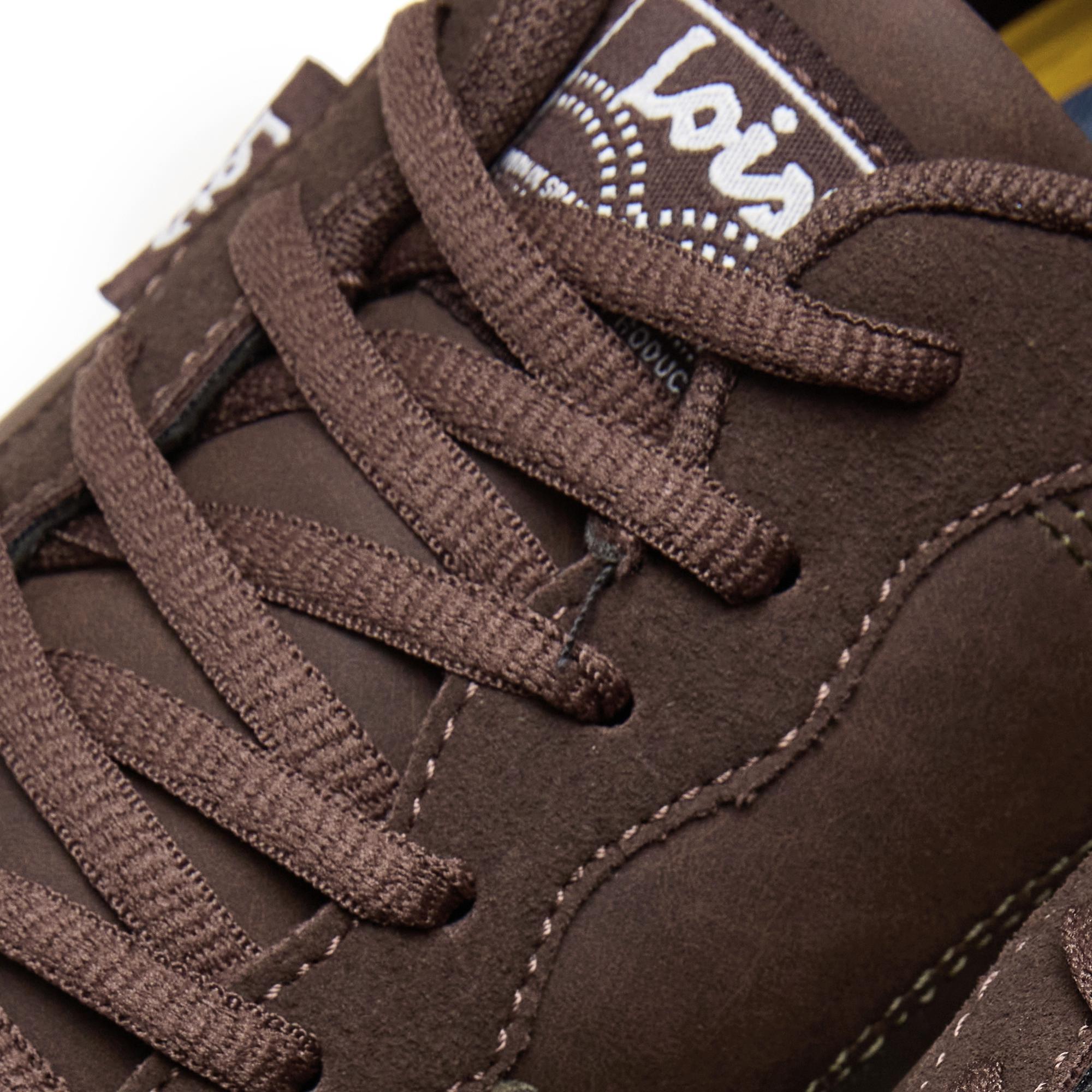 Zapatillas Lois Hombre 64469 Marrones con Cordones 5/5