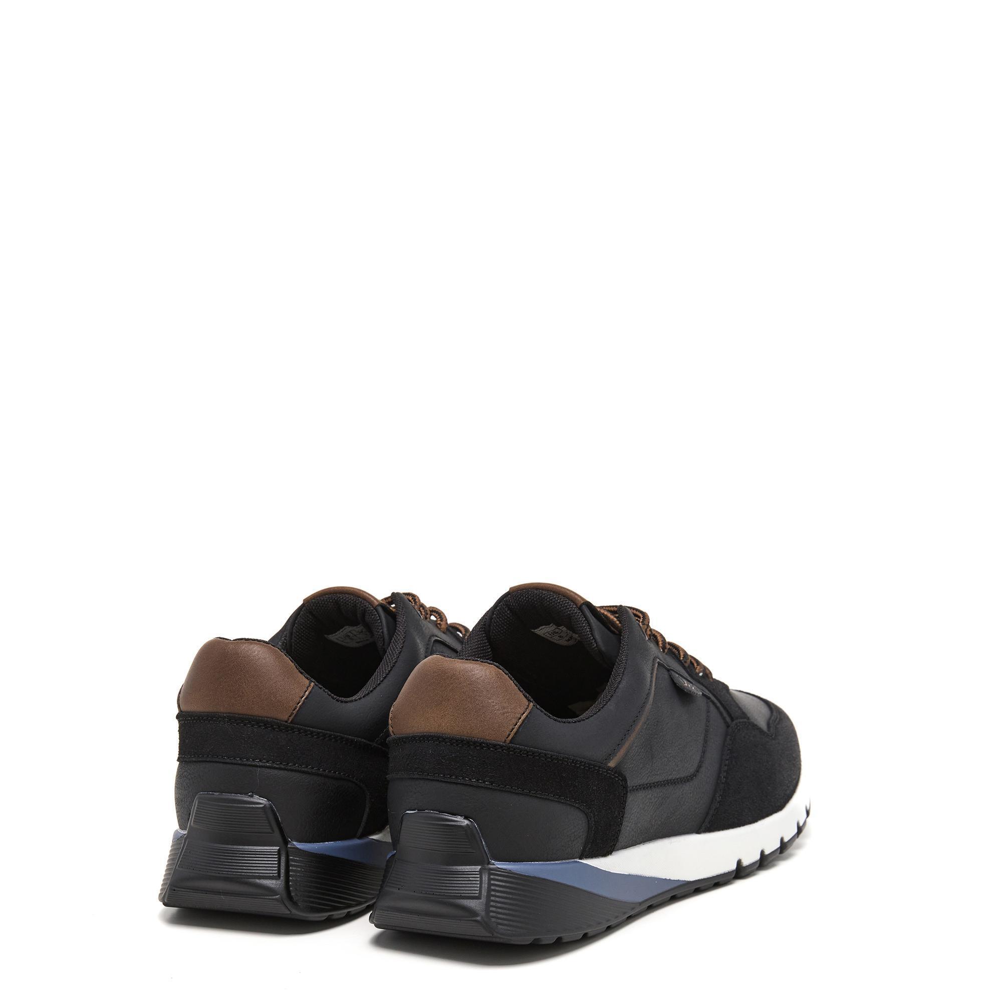 Zapatillas Lois Hombre 64497 Negras con Cordones 3/5