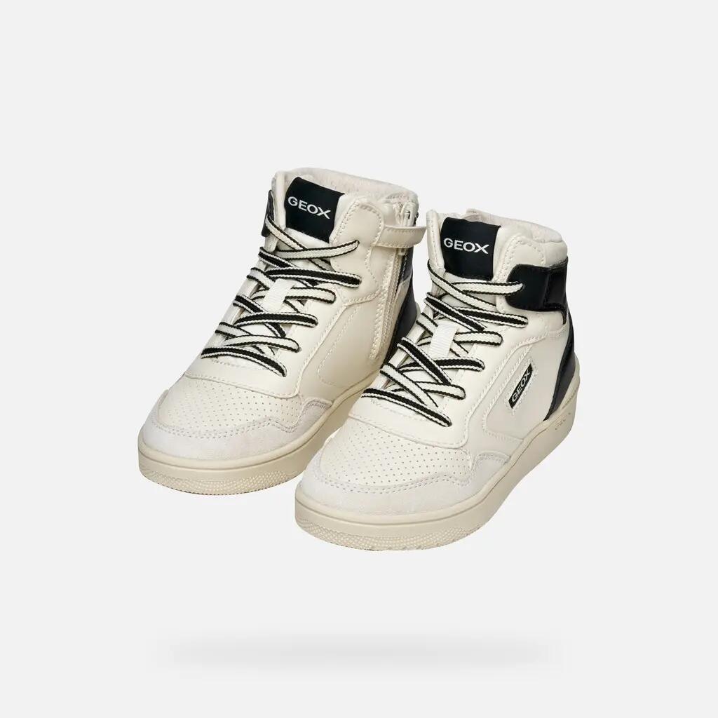Baskets Garçon J WASHIBA BOY Blanc/Noir 3/7