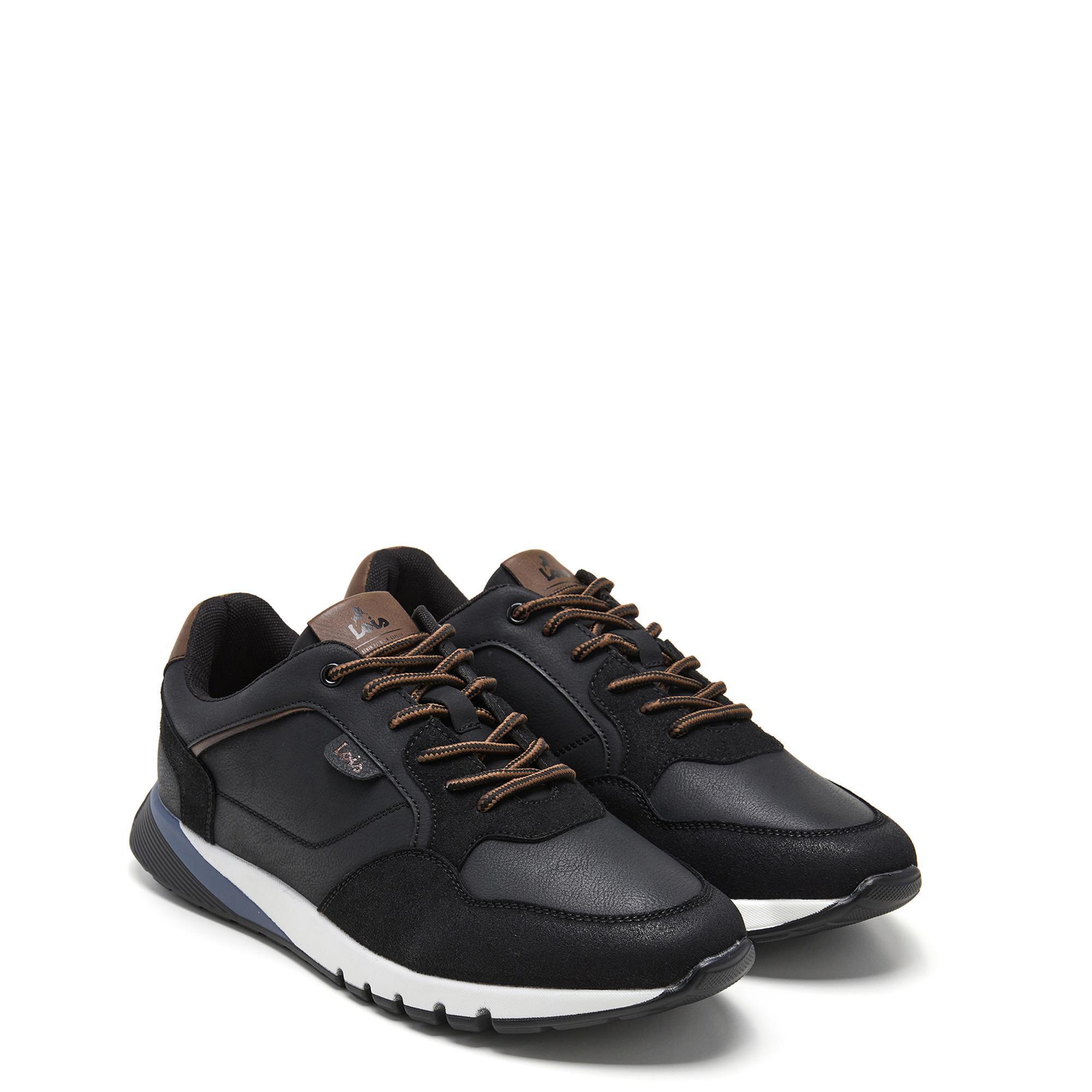 Zapatillas Lois Hombre 64497 Negras con Cordones 2/5
