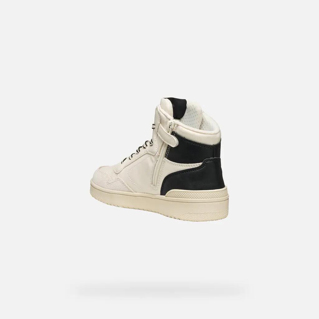Baskets Garçon J WASHIBA BOY Blanc/Noir 5/7