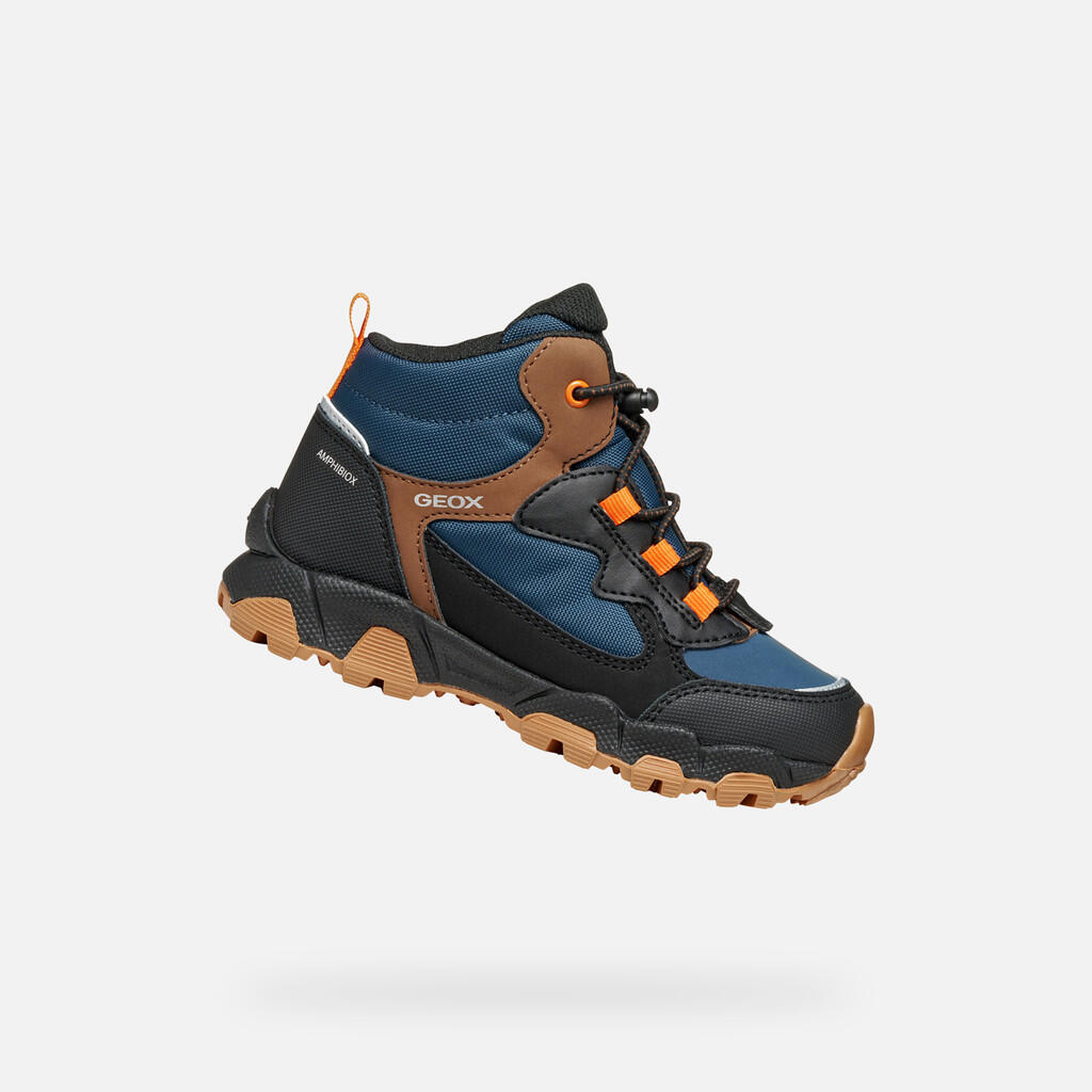 bleu / marron