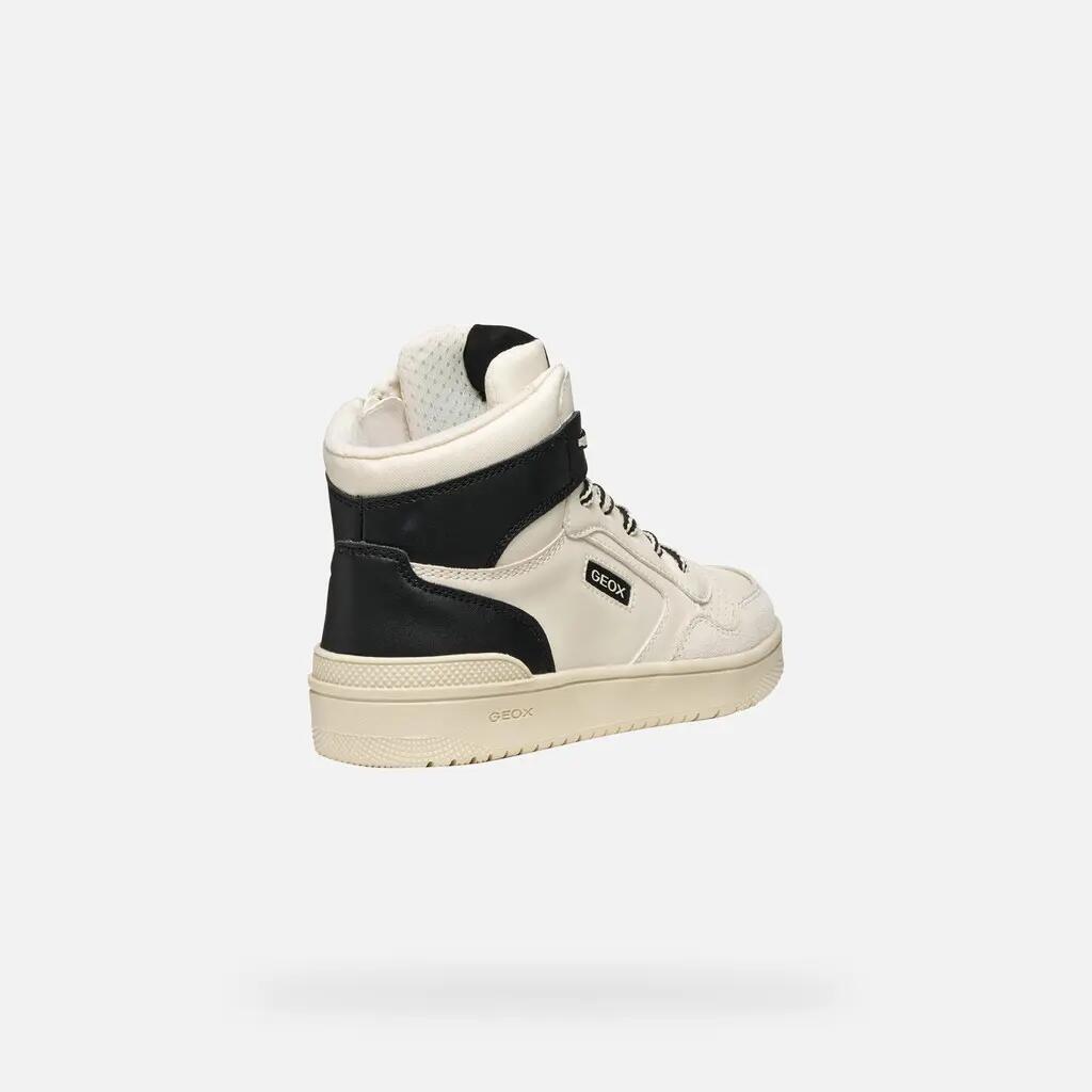 Baskets Garçon J WASHIBA BOY Blanc/Noir 6/7
