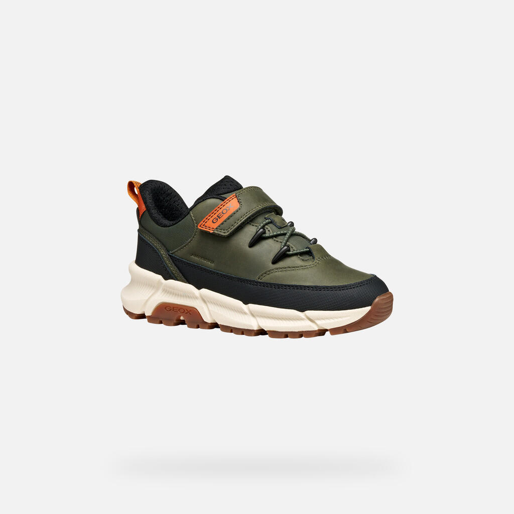 Baskets Garçon FLEXYPER PLUS ABX BOY Vert Militaire 4/7