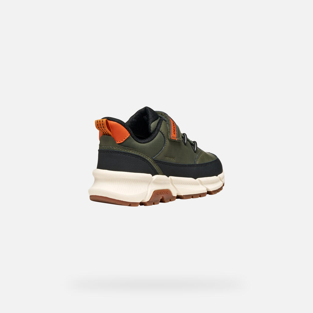 Baskets Garçon FLEXYPER PLUS ABX BOY Vert Militaire 6/7