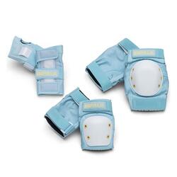 IMPALA SKATE Pack 3 Protections Bleu Ciel Jaune