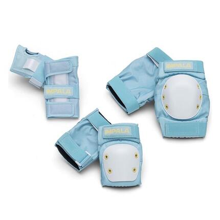 IMPALA SKATE Pack 3 Protections Bleu Ciel Jaune