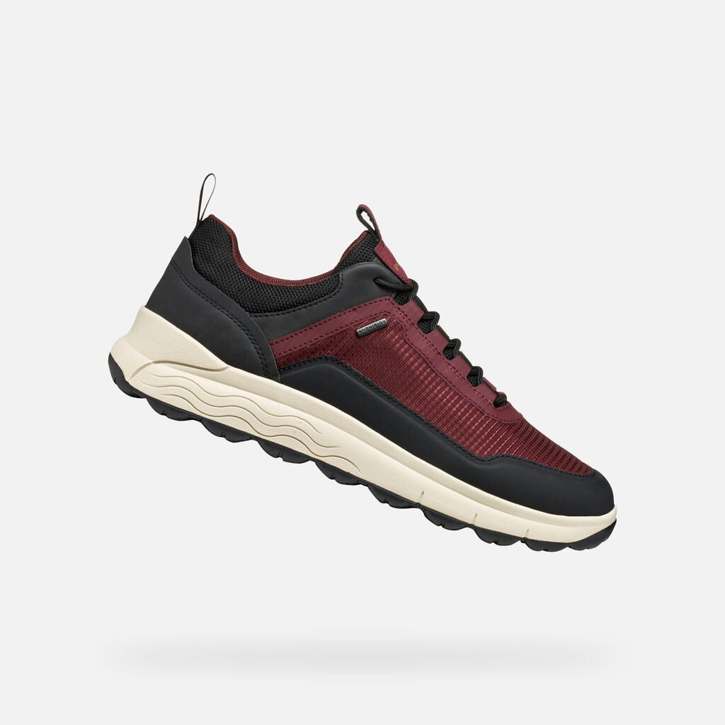 Geox - Baskets Homme Spherica 4x4 Abx Man Bordeaux - Chaussures De Sport - Bordeaux|rose - Decathlon