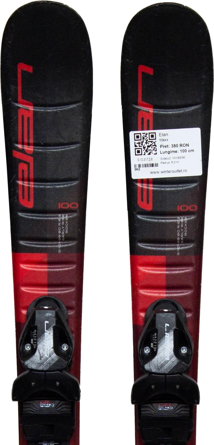 ELAN Skis d'occasion - ELAN Maxx, 110 cm, Très bon état