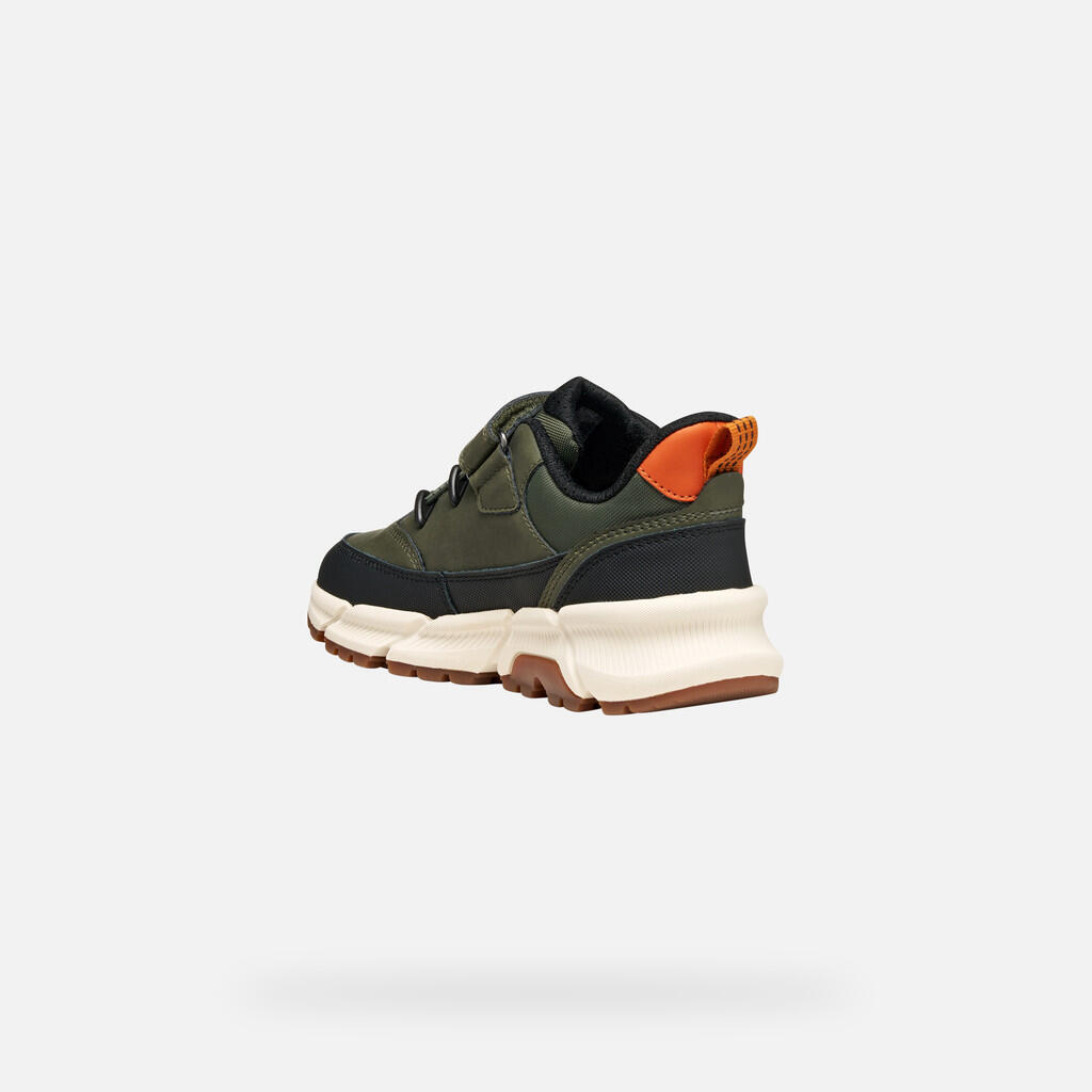 Baskets Garçon FLEXYPER PLUS ABX BOY Vert Militaire 5/7