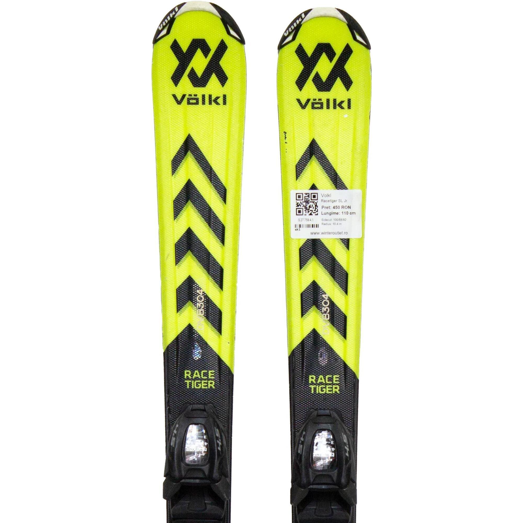 VÖLKL 2ND LIFE - VOLKL Racetiger SL Jr., 130 cm, Velmi dobrý stav