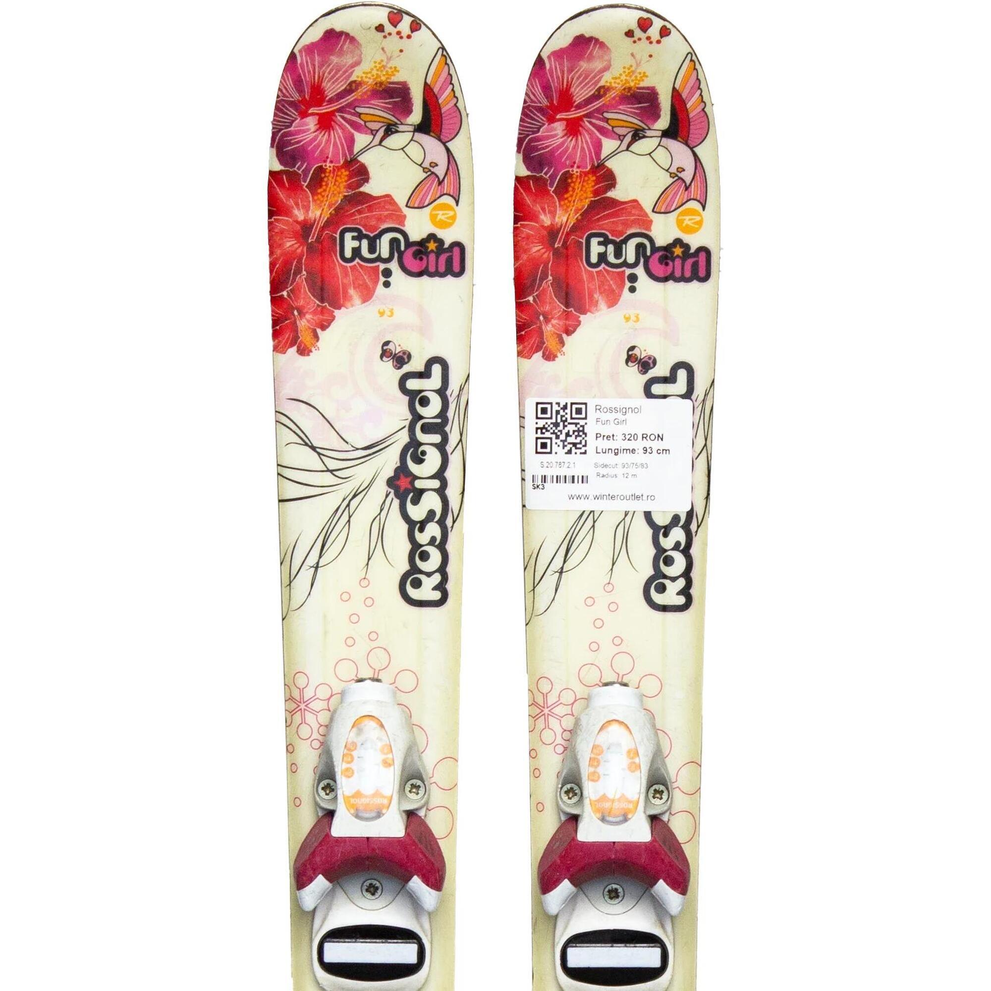 Second Life- Narty ROSSIGNOL Fun Girl, 93 cm- Stan bardzo dobry