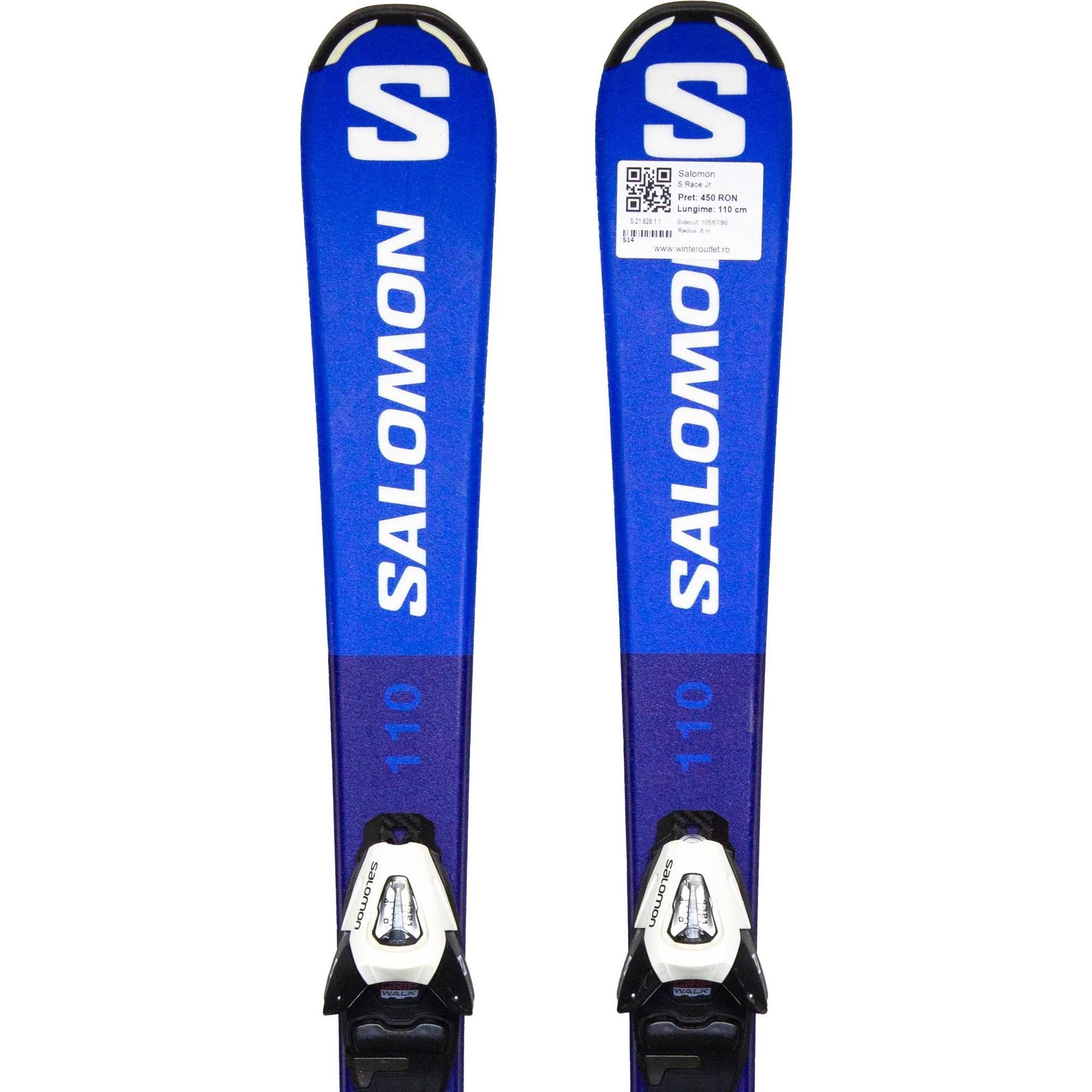 Używane narty - SALOMON S Race Jr., 110 cm, stan bardzo dobry