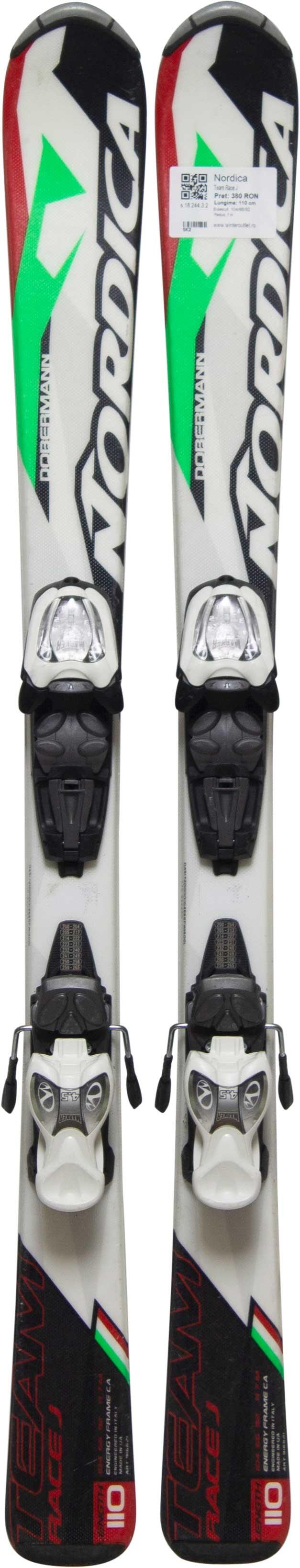 Skis d'occasion - NORDICA Team Race J, 110 cm, Très bon état 2/4