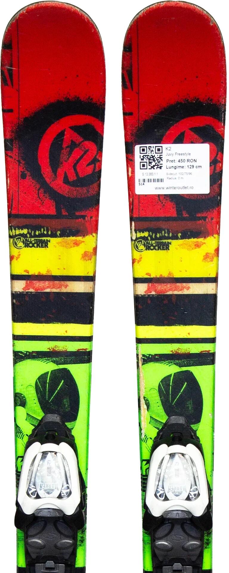 K2 Skis d'occasion - K2 Juvy Freestyle, 129 cm, Bon état