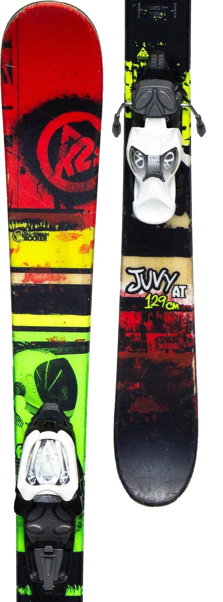 Skis d'occasion - K2 Juvy Freestyle, 129 cm, Bon état 3/4