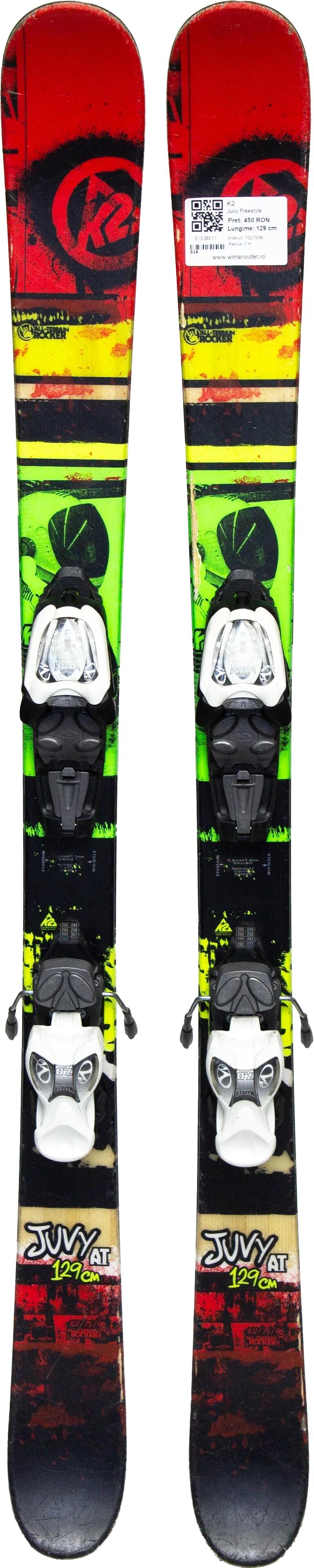 Skis d'occasion - K2 Juvy Freestyle, 129 cm, Bon état 2/4