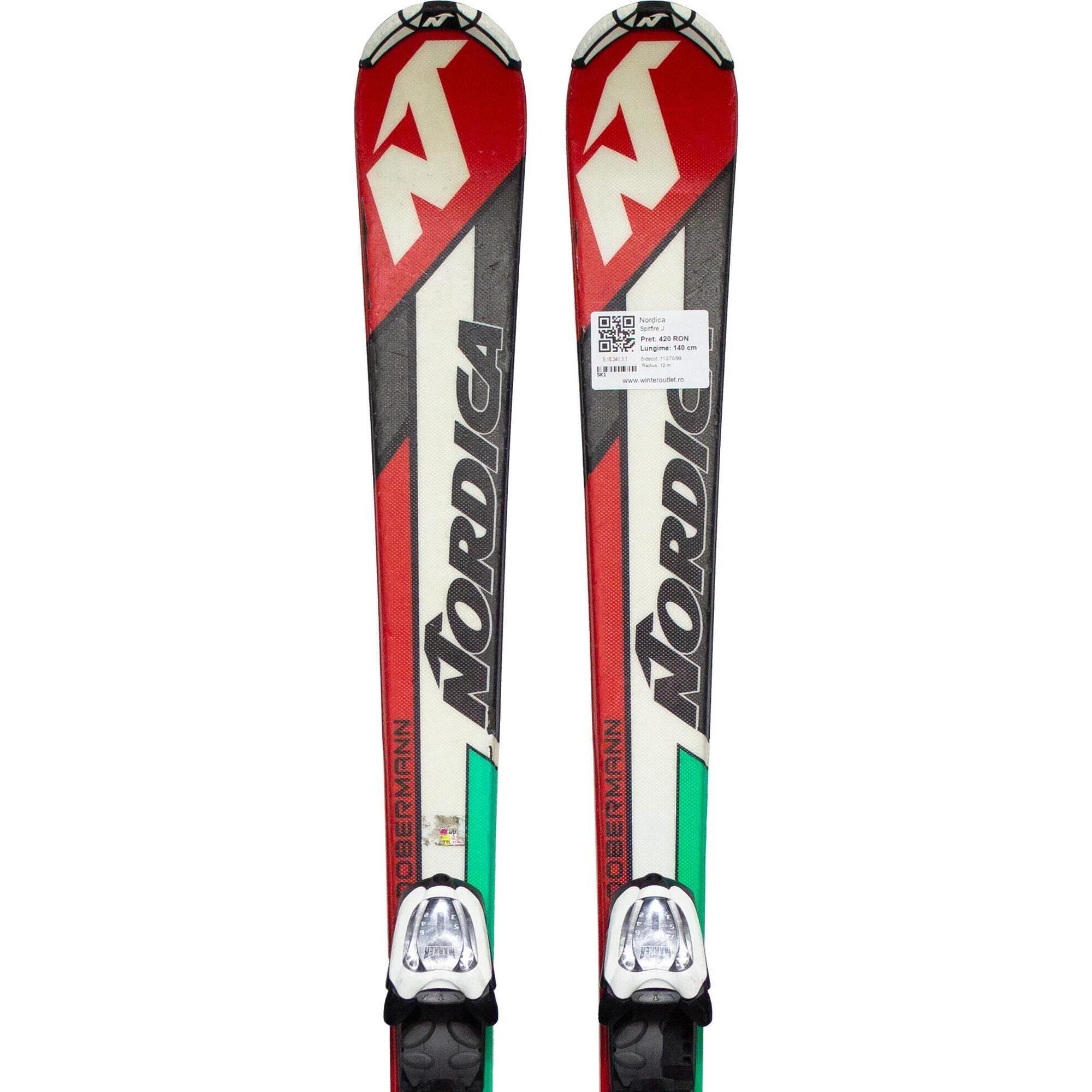 Second Life- Narty NORDICA Spitfire J, 140 cm- Stan bardzo dobry