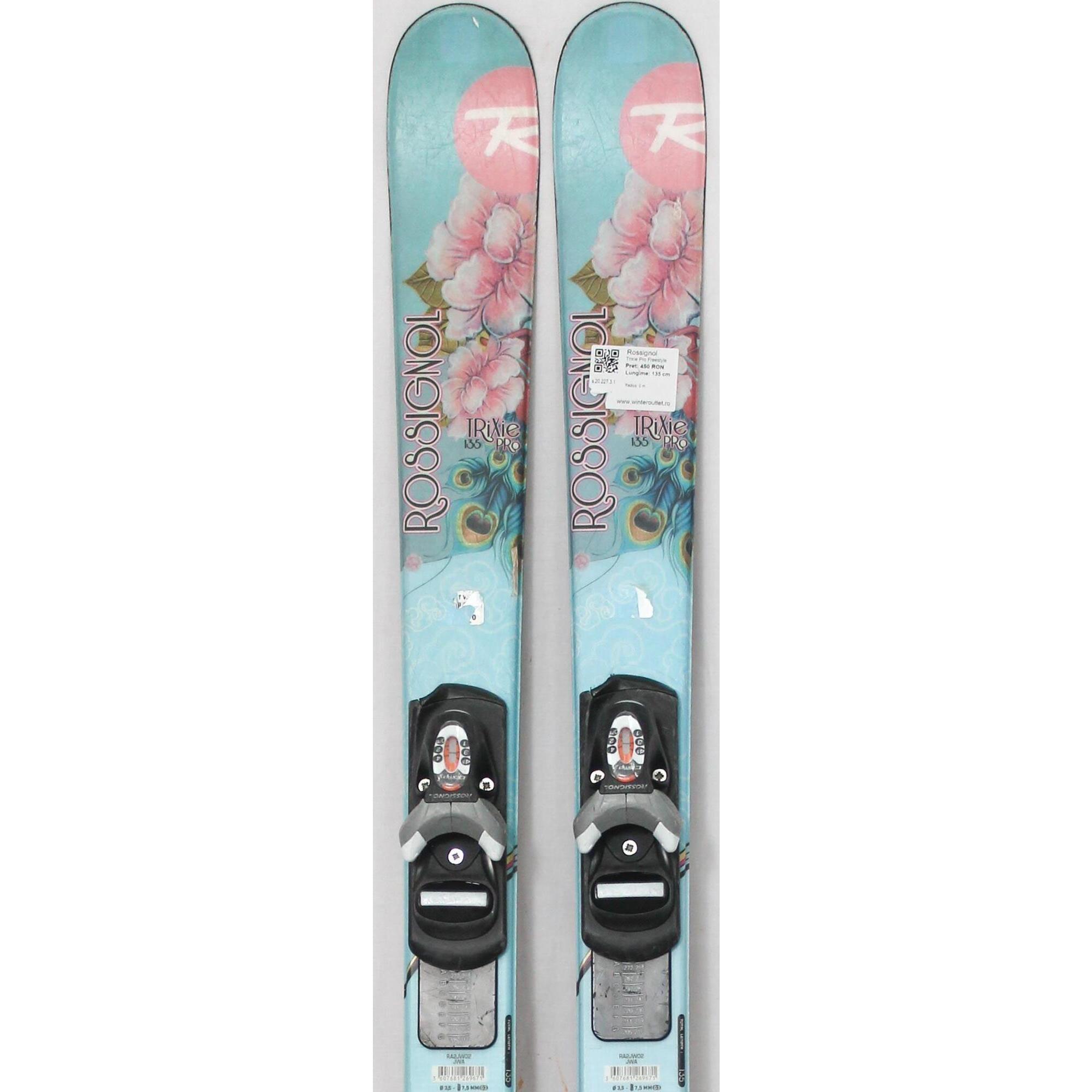 Second Life- Narty ROSSIGNOL Trixie Pro Freestyle, 135 cm- Stan bardzo dobry
