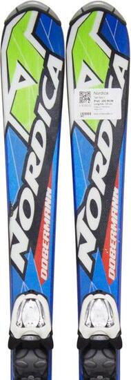 Gebruikte ski's - NORDICA Team Race Jr, 120 cm, Zeer goede staat