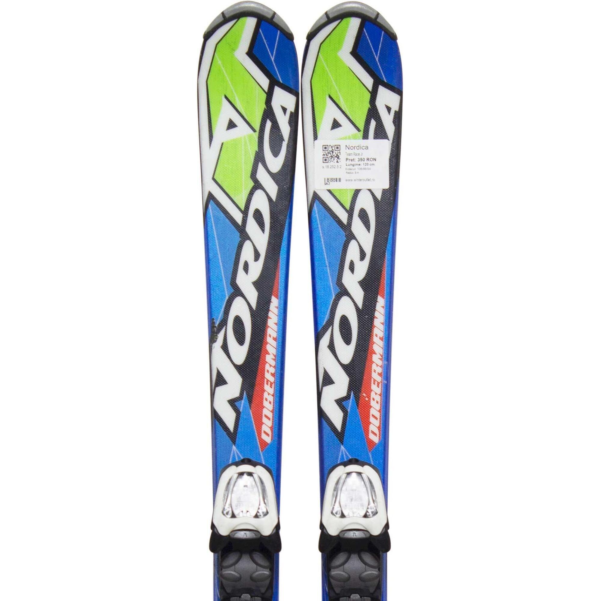 Używane narty - NORDICA Team Race Jr, 120 cm, stan bardzo dobry