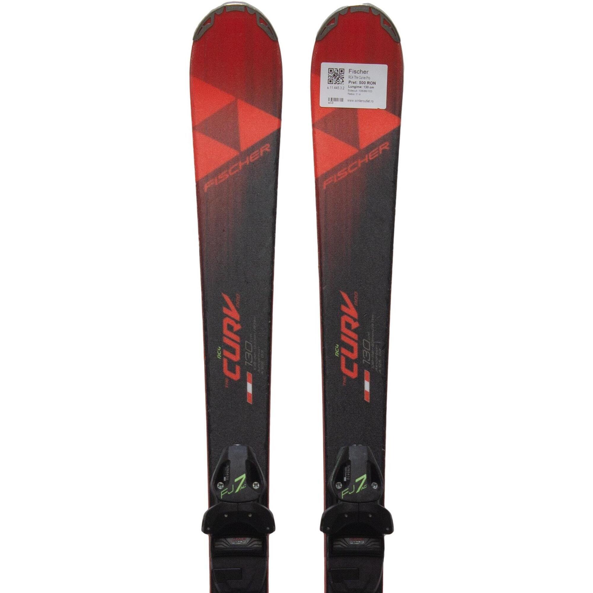 Fischer - Skis D'Occasion - Fischer Rc4 The Curve Pro, 120 Cm, Bon État - Skis - 120 Cm - Decathlon