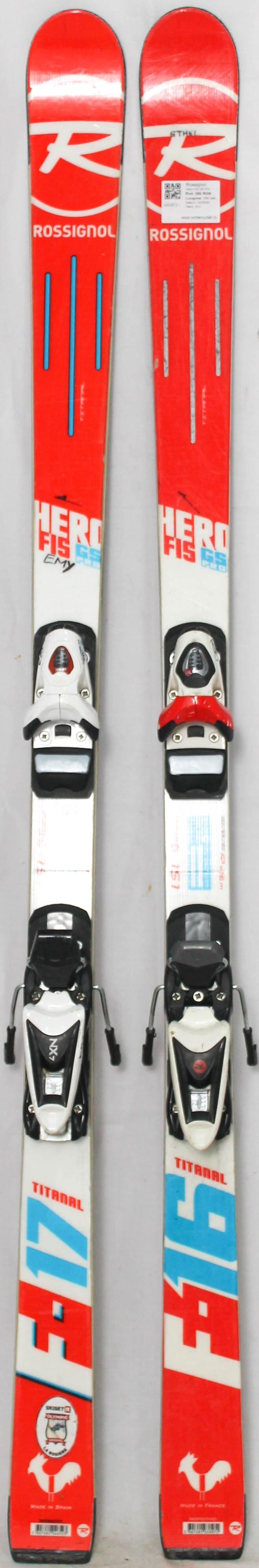 Skis d'occasion - ROSSIGNOL Hero FIS GS Pro, 151 cm, Bon état 2/4