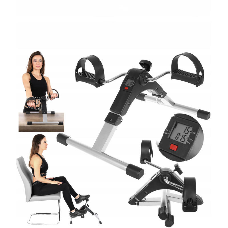 Bicicleta recuperare, pentru maini si picioare, bidirectionala, afisaj LCD,100kg